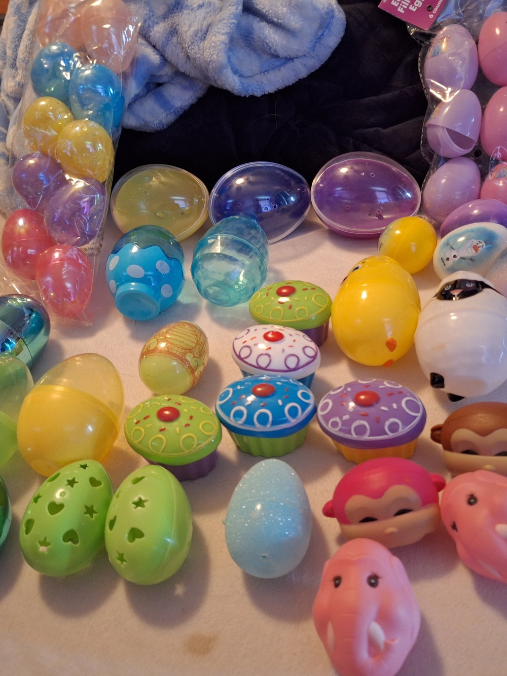 Assorted Kids Easter Eggs - Multicolor 70 Peices